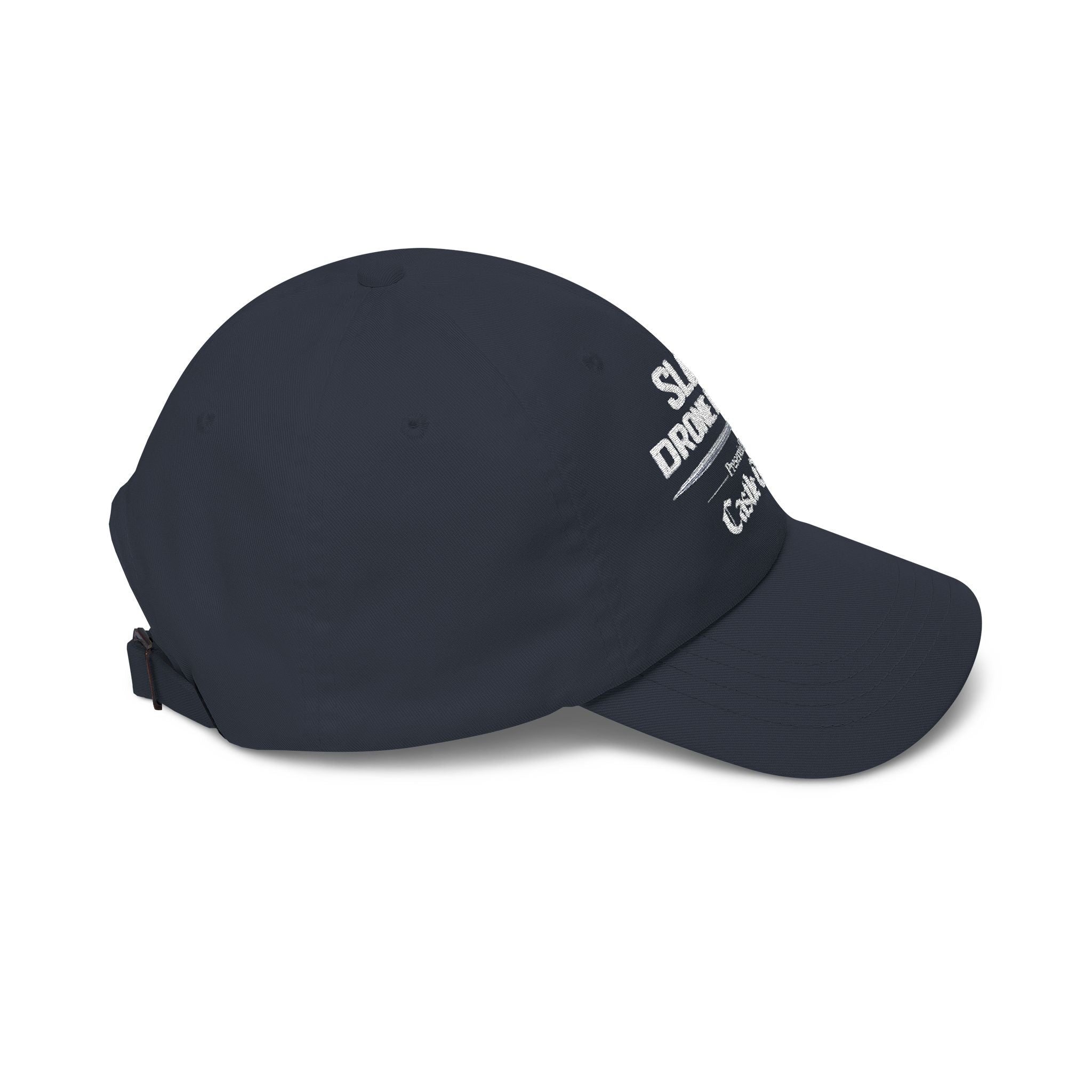 Classic Dad Cap — Sloss Drone Derby Presented by Castle Crash Society Baseball Hat - White Logo