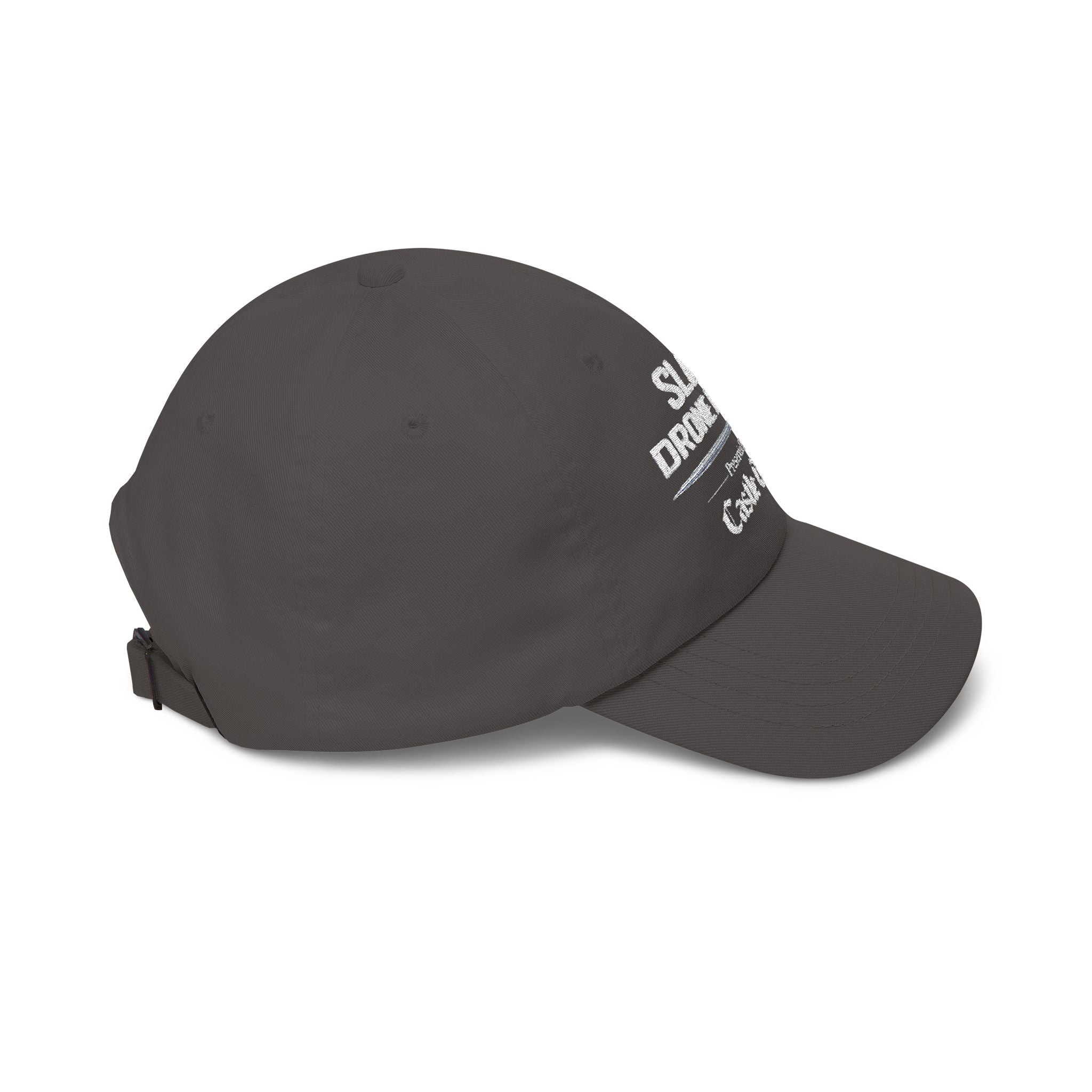 Classic Dad Cap — Sloss Drone Derby Presented by Castle Crash Society Baseball Hat - White Logo