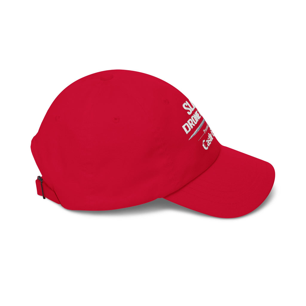 Classic Dad Cap — Sloss Drone Derby Presented by Castle Crash Society Baseball Hat - White Logo